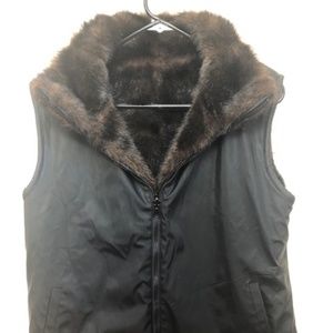 Giacca Reversible Fur Vinyl Vest